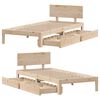 vidaXL Estructura de cama con cajones madera maciza pino 90x190 cm