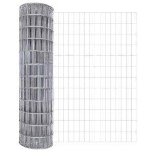 vidaXL Cerca Euro Plateado 1 x 10 m