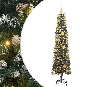vidaXL &Aacute;rbol de Navidad artificial Verde 180 cm PVC, Pl&aacute;stico y Acero