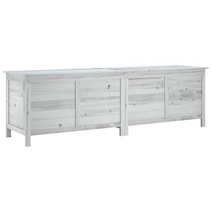 vidaXL Arc&oacute;n de jard&iacute;n madera maciza abeto blanco 198,5x50x56,5 cm