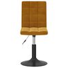 vidaXL Sillas de comedor giratorias 2 unidades terciopelo marr&oacute;n