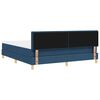 vidaXL Cama tipo Box Spring con colch&oacute;n Azul 180 x 200 cm tela