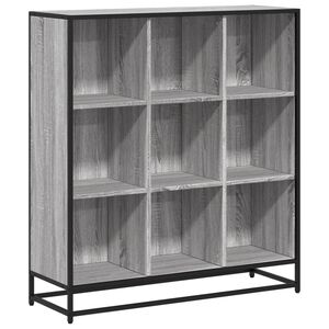 vidaXL Estanter&iacute;a madera y metal gris Sonoma 97,5x33x107,5 cm