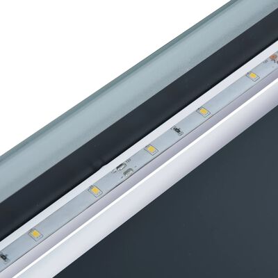 vidaXL Espejo de pared para baño con LED y sensor táctil 100x60 cm