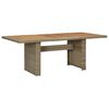 vidaXL Mesa de comedor de jard&iacute;n rat&aacute;n sint&eacute;tico marr&oacute;n 200x100x74 cm