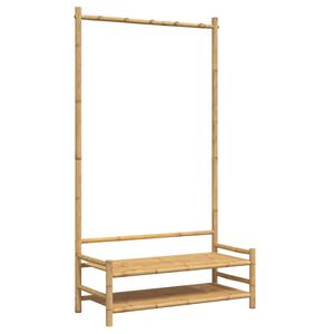 vidaXL Perchero con estantes bamb&uacute; 103x40x183 cm