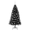 vidaXL Árbol de Navidad con 300 LED con soporte Negro 180 cm PVC