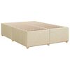 vidaXL Cama box spring con colch&oacute;n tela color crema 140x190 cm