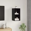 vidaXL Conjunto de mueble de TV Roble Negro 37 x 37 x 72 cm