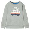 Sudadera infantil caqui claro m&eacute;lange 92