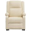 vidaXL Sill&oacute;n elevable tela crema