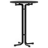 vidaXL Mesa de bar madera ingenier&iacute;a y acero negro &Oslash;70x110 cm