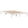 vidaXL Estructura de cama con cabecero madera de pino blanco 150x200cm