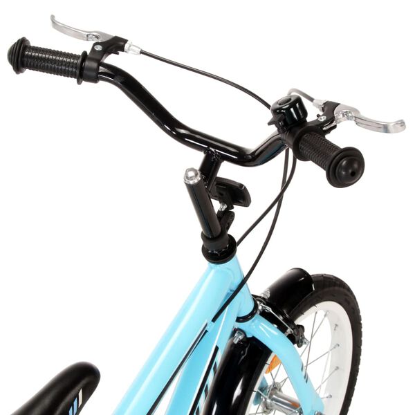 vidaXL Bicicleta para ni&ntilde;os 16 pulgadas negro y azul