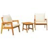 vidaXL Conjunto bistro 3 uds. Marr&oacute;n Madera de Acacia S&oacute;lida