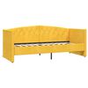 vidaXL Sof&aacute; cama USB de terciopelo amarillo 90x200 cm