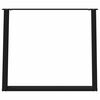 vidaXL Patas para mesa de comedor en forma de U (2 unidades), color negro, 90 x (72-73) cm, acero