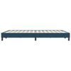 vidaXL Cama box spring sin colch&oacute;n azul oscuro terciopelo 140x220 cm