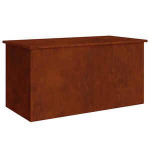 vidaXL Caja de cojines para almacenamiento en el jard&iacute;n 220 L Oxidado