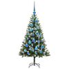 vidaXL Árbol de Navidad Artificial Plegable con Nieve Esponjosa 120 cm