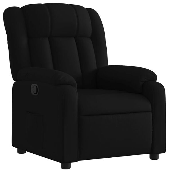 vidaXL Sill&oacute;n reclinable de tela negra