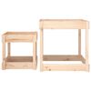 vidaXL Mesas de arena 2 uds madera maciza de pino