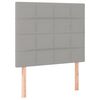 vidaXL Cama box spring con colch&oacute;n tela gris claro 120x200 cm