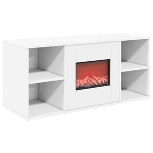 vidaXL Chimenea el&eacute;ctrica Blanco 100 x 37 x 45,5 cm