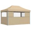 vidaXL Carpa de Fiesta Beige 279 x 410 x 315 cm Tela Oxford