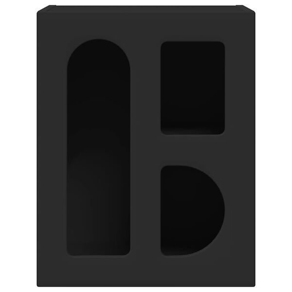 vidaXL Mesita de Noche Negro 40 x 35 x 50 cm Madera de ingenier&iacute;a