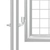 vidaXL Puerta de jard&iacute;n de malla color plata 350 x 125 cm acero galvanizado