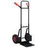vidaXL Carrito de mano telesc&oacute;pico 200 kg negro y rojo