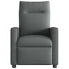 vidaXL Sill&oacute;n reclinable de masaje de tela gris oscuro
