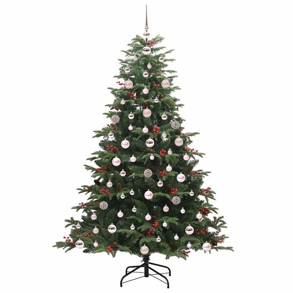 vidaXL &Aacute;rbol de Navidad artificial Verde 180 cm PVC, Metal y Pl&aacute;stico