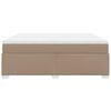 vidaXL Cama box spring con colch&oacute;n cuero sint&eacute;tico capuchino 180x200cm