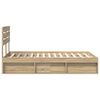 vidaXL Estructura de cama Sonoma 120 x 200 cm Madera de pino macizo