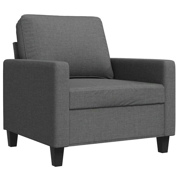 vidaXL Sill&oacute;n de tela gris oscuro 60 cm