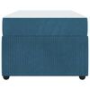 vidaXL Estructura de cama con colch&oacute;n Azul 80 x 200 cm tela