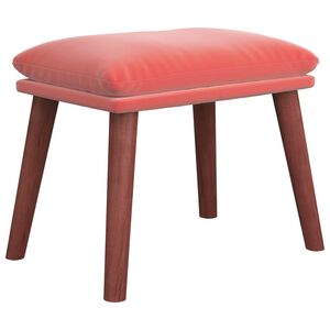vidaXL Reposapi&eacute;s de terciopelo rosa 45x29,5x35 cm
