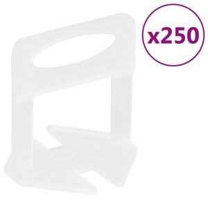 vidaXL Calzos para nivelaci&oacute;n de azulejos 250 unidades 1 mm