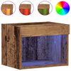 vidaXL Conjunto de mueble de TV con LED Madera vieja 40 x 30 x 30 cm