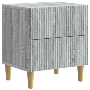 vidaXL Armario de Noche con caj&oacute;n Gris Sonoma 43 x 34,5 x 48 cm