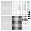 vidaXL Poste de cerca Otro 52 pcs Gris 3,2 x 3,2 x 190 cm Acero