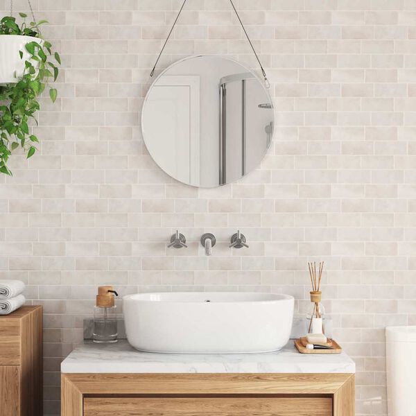 vidaXL Azulejo de metro 10 pcs M&aacute;rmol Beige 29 x 21 cm