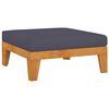 vidaXL Juego muebles de jard&iacute;n y cojines 4 pzas madera maciza acacia