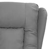 vidaXL Sill&oacute;n elevable cuero sint&eacute;tico gris