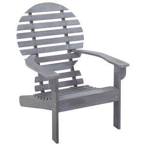 vidaXL Silla Adirondack madera maciza de acacia gris