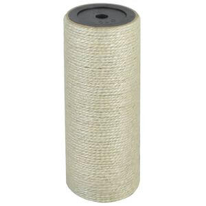 vidaXL Poste rascador para gatos 8x20 cm 10 mm beige
