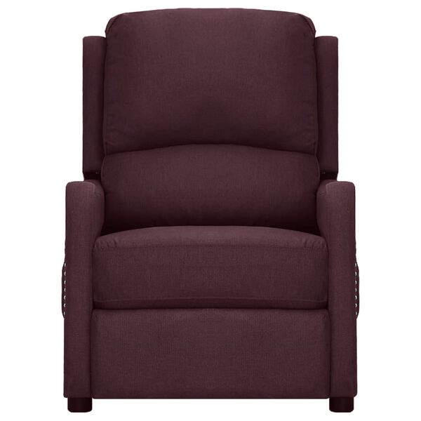 vidaXL Sill&oacute;n reclinable de tela morado