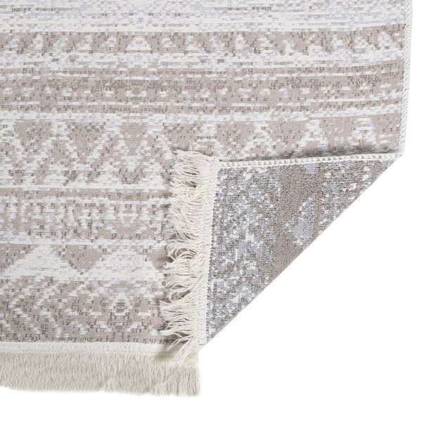 vidaXL Alfombra de algod&oacute;n beige 120x180 cm